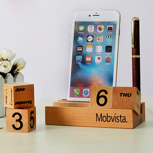 <span class=keywords><strong>Calendario</strong></span> de Escritorio de Madera Personalizado Promocional <span class=keywords><strong>2022</strong></span> para Oficina en Casa con Soporte para Teléfono para Regalo de Marca - Product Image 6