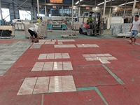 SH STONE nouveautés produit pierre naturelle meubles de maison piédestal rond table d'appoint socle en marbre rose crémeux