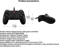Betop Bat D2E Câble PC Ordinateur Smart TV Double Steam Gamepad USB Joystick