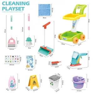 ITTL Offres Spéciales haute qualité lisse en plastique <span class=keywords><strong>jouet</strong></span> <span class=keywords><strong>de</strong></span> nettoyage balayage <span class=keywords><strong>chariot</strong></span> <span class=keywords><strong>de</strong></span> nettoyage <span class=keywords><strong>chariot</strong></span> <span class=keywords><strong>jouet</strong></span> ménage jouets pour enfants - Product Image 2