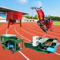 Pulvérisateur de traitement de surface pour pistes d'atterrissage, pour revêtements en granulés de PU et de caoutchouc, avec châssis mobile