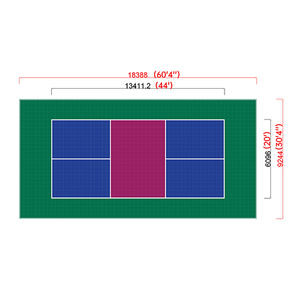 Piastrelle Modulari in PP per Campo da Pickleball, Pavimentazione Portatile per Sport Indoor e Outdoor, Tappetino in Plastica - Product Image 6