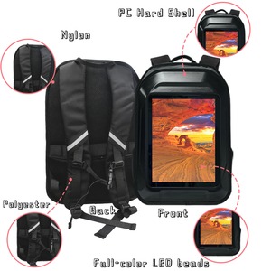 Sac à dos LED P2 intelligent avec écran LED, sac à dos publicitaire dynamique, écran d'affichage électronique, sac d'école LED - Product Image 5