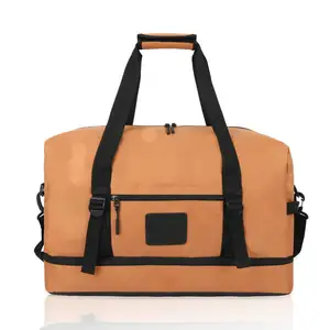 Wholesale Sports Gym Bags 600D Oxford Waterproof Weekend Duffel Handbags for Men Single Shoulder Bags Fashion Travel Luggage Bag