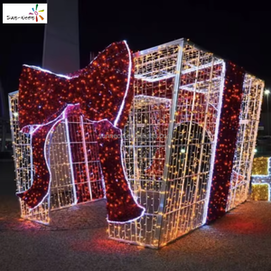 ไฟประดับตกแต่งคริสต์มาส กล่องของขวัญขนาดใหญ่ ไฟปีใหม่ สำหรับตกแต่งภายนอก - Product Image 4