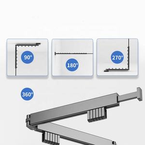 Cintre pliable et extensible en alliage d'aluminium pour l'intérieur et l'<span class=keywords><strong>extérieur</strong></span>, séchoir <span class=keywords><strong>à</strong></span> <span class=keywords><strong>linge</strong></span> mural Organisateur de vêtements pour la salle de bain - Product Image 5