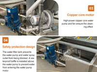 Industriële automatische voedselverwerker fruit- en groentewasmachine gember- en cassavewasmachine