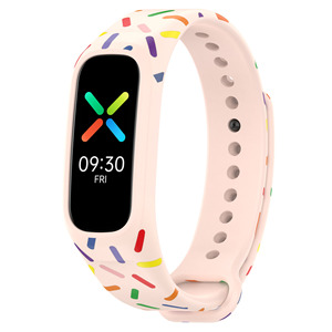 สายนาฬิกา <span class=keywords><strong>OPPO</strong></span> <span class=keywords><strong>Band1</strong></span>สมาร์ทสร้อยข้อมือพิมพ์ลายรุ้งซิลิโคนสายรัดข้อมืออะไหล่ - Product Image 5