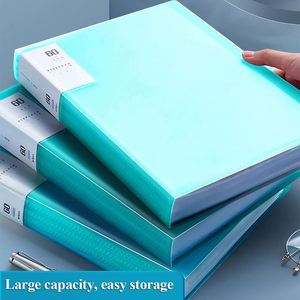 High Quality PVC Art Portfolio Display <b>Book</b> Folder with 60 Pockets Gold Supplier for Document Presentation - Product Image 2