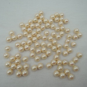 Perle <span class=keywords><strong>di</strong></span> Madreperla da 6 mm e 8 mm, Perle <span class=keywords><strong>di</strong></span> Conchiglia, Forma Rotonda Perfetta, Foro Semi-Penetrato, Prezzo All'Ingrosso in Colori Bianco, Nero, Oro - Product Image 6