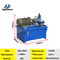 Unité hydraulique haute pression personnalisée avec électrovannes et vannes à commande manuelle, station de pompage hydraulique à moteur AC 380V/415V