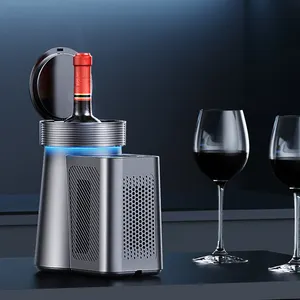 Home Single Bottle Electric Wine Cooler Electric Coffee Cold Brew Cooler Countertop Mini Electronic Wine Cabinet Portable Wine