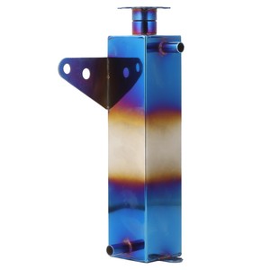 Réservoir d'eau auxiliaire en aluminium, rond ou carré, universel pour la mise à niveau du système de refroidissement de voiture - Product Image 5