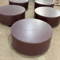 Table ronde vintage de style américain personnalisée pour hôtel, maison, bar ou salon à whisky et cigares