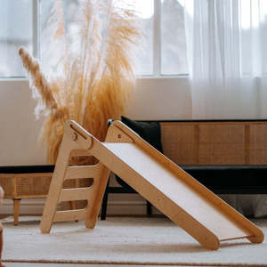 Juego de tobogán de madera educativo Montessori moderno, cocina Convertible, sala de estar, baño, dormitorio al aire libre, uso de almacenamiento ajustable - Product Image 2