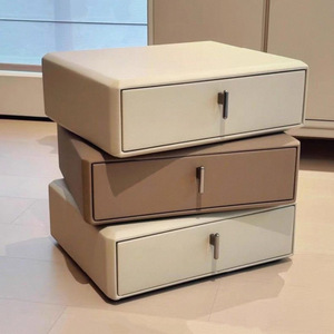 Hiện đại sang trọng rắn gỗ đầu giường thiết kế độc đáo Bàn Cạnh Giường ngủ cho phòng ngủ ăn khách sạn phòng khách đồ nội thất nhà có thể điều chỉnh - Product Image 4