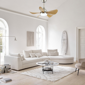 Ventilateur de plafond HC avec lumière, 26 pouces, 5 pales, moteur BLDC, télécommande, design moderne, salon, chambre à coucher - Product Image 2
