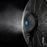 Ventilateur à brume humidificateur de 16 pouces avec télécommande, ventilateur à brume d'eau, pulvérisation, ventilateur à brume domestique