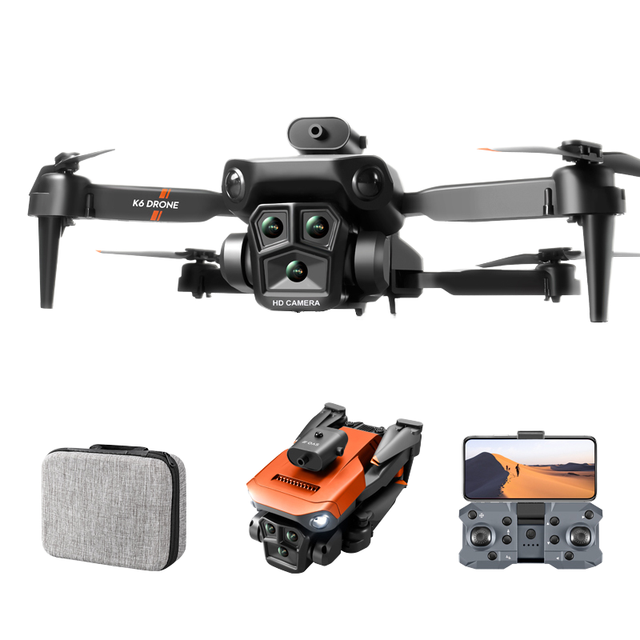 SJY-K6 Max HD Drone 3 Cameras 4K Visual Obstacle Avoidance Professional WIFI Mini GPS Drone With Camera FPV Quadcopter