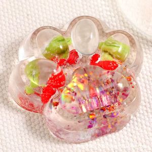 Jouet de décompression mignon en forme de patte de chat, en gelée de cire, saveur fraise et ananas - Product Image 3