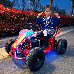 <span class=keywords><strong>Karting</strong></span> Eléctrico con Batería para Niños, Todoterreno, con Ruedas Grandes, para Parques de Diversiones, con Luces LED, Suministro de Fábrica - Product Image 1