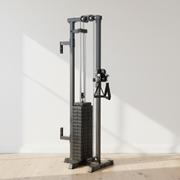 Système de poulies en acier à double réglage pour salle de sport à domicile, station multifonctionnelle avec pile de poids de 45 kg, entraîneur de musculation par câble croisé