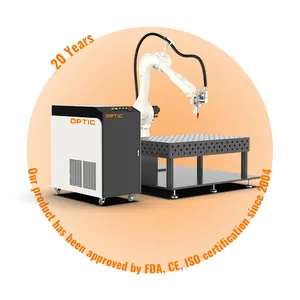 LASER optik mesin las, mesin las laser serat lengan robot pembuat asli enam-sumbu linkage otomatis laser