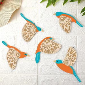 Décoration murale en bois en forme d'oiseaux, plusieurs pièces, décoration rustique pour la maison, cadeau - Product Image 3