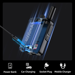 Radio KSUN CT8 Poc 4G, Walkie Talkie a Lungo Raggio, Radio Mobile GSM con Scheda SIM, Radio Bidirezionale Portatile con Interfono <span class=keywords><strong>Wireless</strong></span> - Product Image 6
