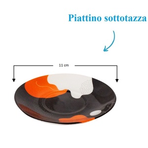 Tazze da Caffè in Porcellana Fantasy Houses con Piattini 80ml, Compatibili con Microonde e Lavastoviglie, Set da 12 - Product Image 3