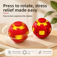 Balle colorée à presser et à tourner, jouet anti-stress créatif en plastique imprimé en 3D, unisexe, pour jeunes étudiants, portable, pour le bureau