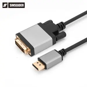 Ultra Hd Displayport Male Naar Dvi 24 + 1 Mannelijke 4K Actieve Adapter