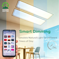 Plafonnier LED Artificiel 40W 100W RGBW, Panneau Lumineux Plafond Ciel Bleu Virtuel, Éclairage Uniforme Sans Ombre, Contrôle Intelligent par APP