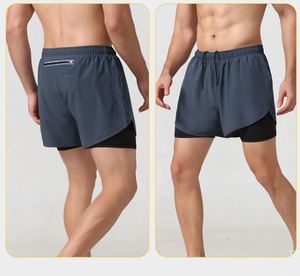 Pantalones Cortos Deportivos Unisex Casuales de Doble Capa, Transpirables, Ligeros, de Talla Grande, de Secado Rápido, con Cintura Elástica, 100% Poliéster - Product Image 4