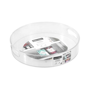 Organisateur de rangement en plastique manipulé Porte-épices de cuisine rotatif plateau tournant 360 degrés Lazy Susan pour le rangement des armoires de cuisine - Product Image 3