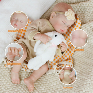 ตุ๊กตายางใหม่18นิ้ว45ซม. เหมือนจริงตุ๊กตาซิลิโคนไวนิลเบเบบี้ตุ๊กตาน่ารักวาดเส้นผมของเล่นเด็กแรกเกิดสำหรับเป็นของขวัญเด็ก - Product Image 4