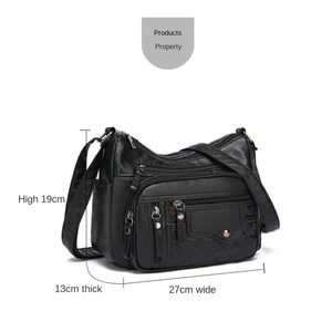 Bolsos y Carteras de Lujo de Cuero PU Vintage al por Mayor 2024, Diseño de Alta Calidad para Mujer, Bolso Cruzado con Múltiples Bolsillos - Product Image 6