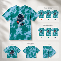 Fabricante de Camisetas Tie Dye Personalizadas, Camisetas Gráficas Unisex para Clubes, Entrenamiento Comunitario, Logotipo Personalizado, Marca Privada, OEM, ODM, Venta al Por Mayor