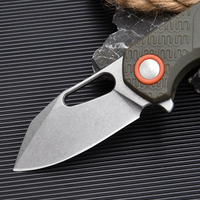 Couteau de poche pliant en acier inoxydable 3Cr13, manche en plastique PP, clip de fixation, pour camping en plein air, vente en gros