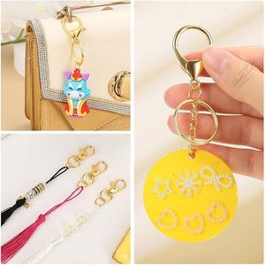Keychain Kit Key Ring Lobster Claw Clasps Swivel Snap Hook Extender Chain for Crafts DIY Projects and Jewelry Making - Product Image 6