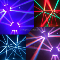 Promotion : Barre de lumière mobile Spider à induction RGBW 4-en-1, 9 têtes x 10W, pour scène et DJ, DMX, IP66, activée par le son, CRI85
