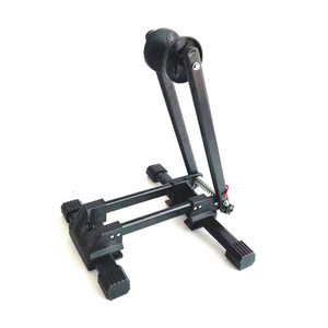 Support de stationnement pliable en acier pour vélo, double barre de support, 43 cm x 43 cm, pour exposition de VTT et vélos de route - Product Image 3