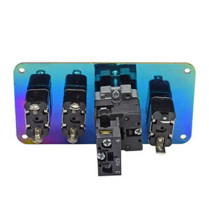 Panel saklar pengapian 12V 4 in 1 saklar Rocker dengan tombol tekan mesin LED untuk truk RV balap mobil perahu Trailer laut - Product Image 3