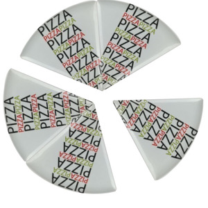 Plateau à <span class=keywords><strong>pizza</strong></span> en mélamine triangle et plat à pia avec design personnalisé - Product Image 4