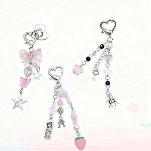 พวงกุญแจโทรศัพท์มือถือสาวหวานเท่เซ็กซี่สไตล์ Y2K พวงกุญแจน่ารัก อุปกรณ์เสริมพวงกุญแจ Y2K พร้อมสายคล้อง พวงกุญแจสวยงาม - Product Image 1
