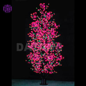 Quality Waterproof Outdoor Led Lilac Blossom <b>Tree</b> Light Polished <b>Decorative</b> Ornament For Exterior Venue For Sale - Product Image 2