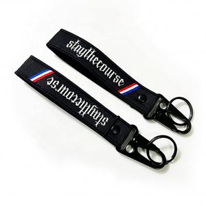 Wholesale Custom Logo Wristlet Lanyard Keychain Short Strap Carabiner Badge Holder Accessory With Eagle Hook - Product Image 3