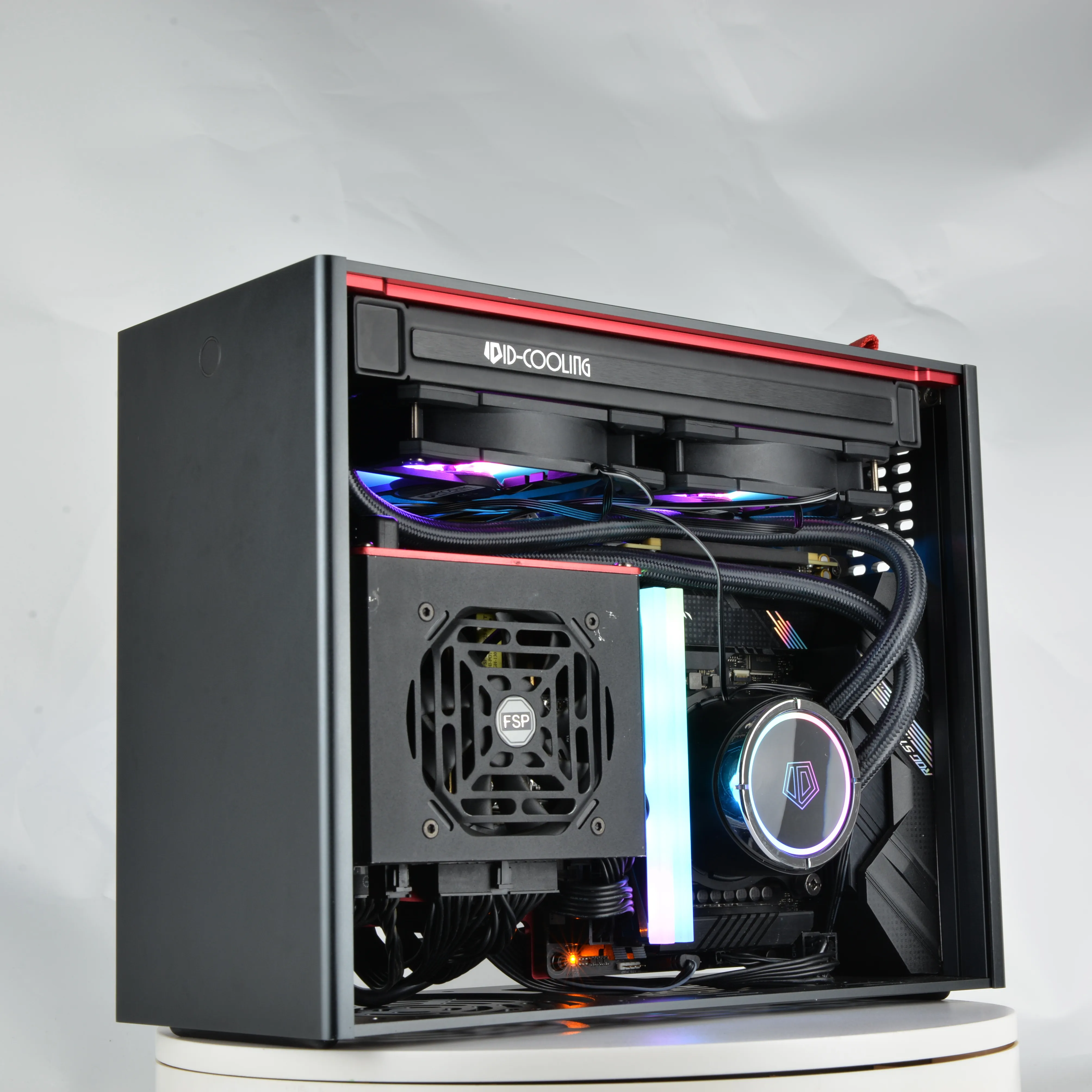 2023 New Arrivals Acrylic Side Plate S90 Mid Atx Case Cooling Quiet Fans Pc Full Tower Computer Case