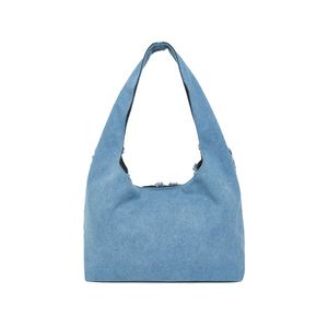 Sac fourre-tout en jean pour femme, sac à main bandoulière décontracté de haute qualité, design tendance pour femme - Product Image 4