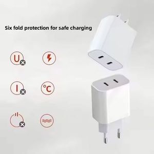 PD 40W Dual Type c Portable Charger <b>Power</b> <b>Adapter</b> Support Customized Mobile Phone Fast Chargers - Product Image 3